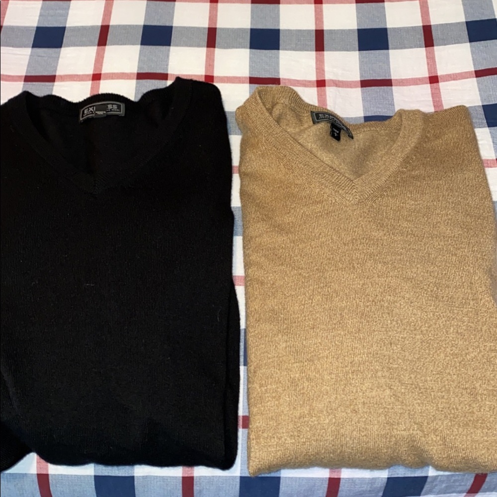 Men’s express dress shirt sweater bundle!